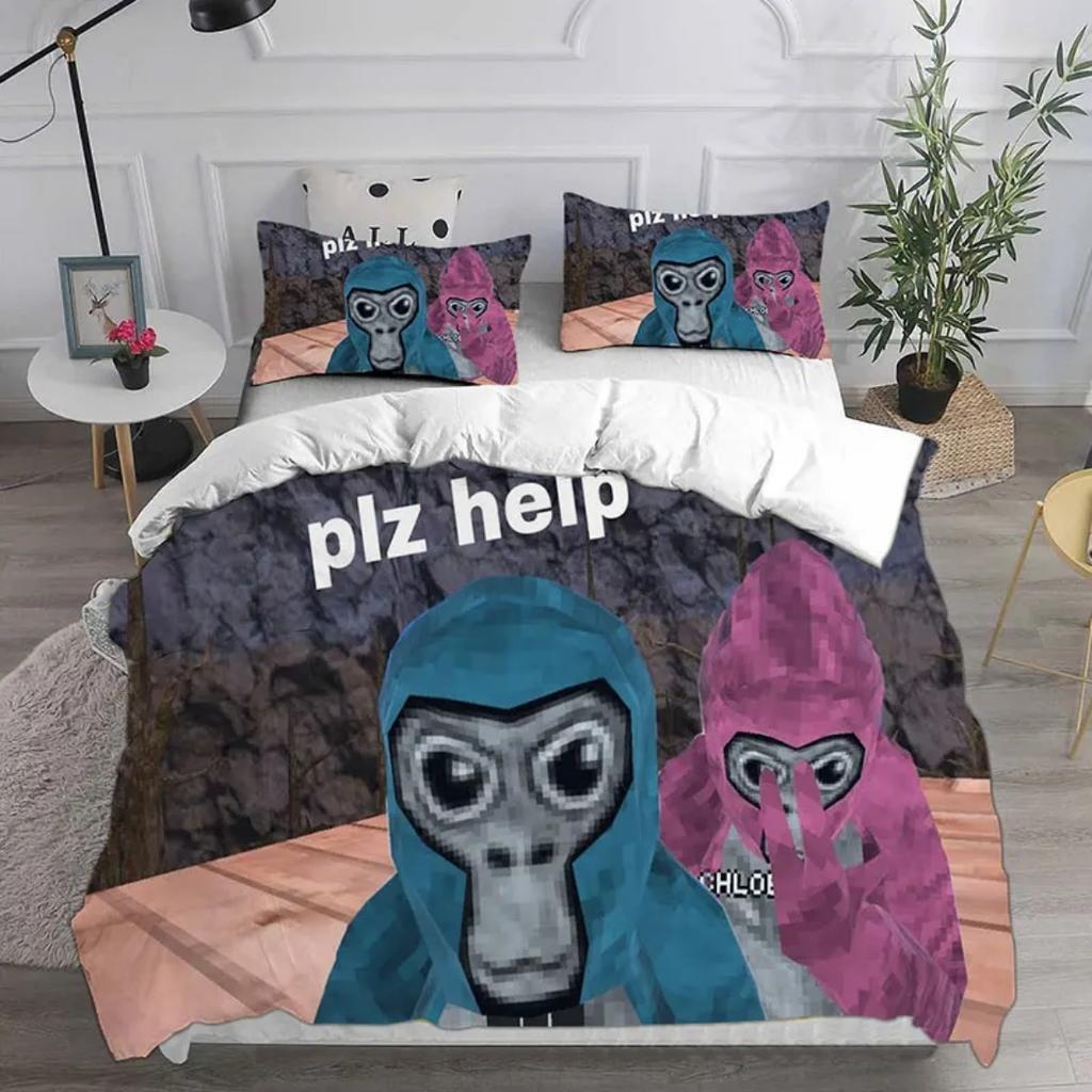 Gorilla Tag Bedding Sets Gorilla Tag VR Gamer Duvet Cover,Comforter Quilt Bed Cover Sets Bedroom Decoration Home Supplies