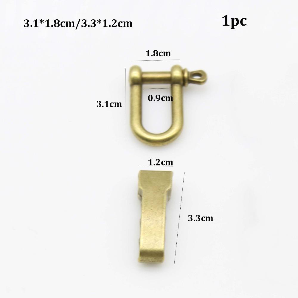 Zinc Alloy Rope Paracord Buckle Survival Bracelets O-Shaped Shackle  Outdoor Accessories