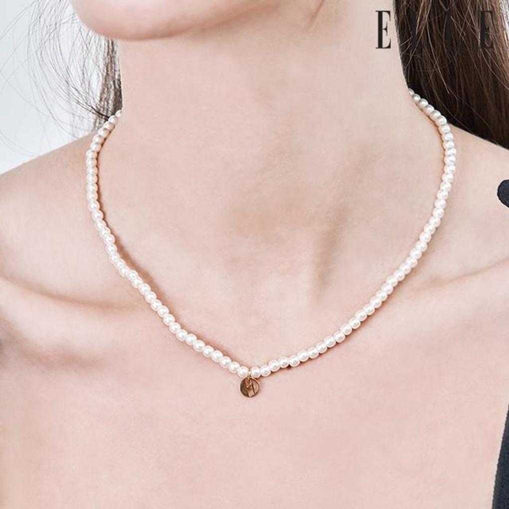 [ELLE Jewelry] Simple Signature Pearl Bead Necklace ELBRNN227