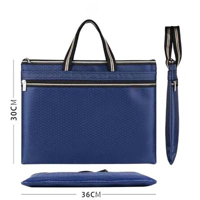 Sac pour ordinateur portable et documents en tissu Oxford de grande capacité - Porte-documents d'affaires double couche