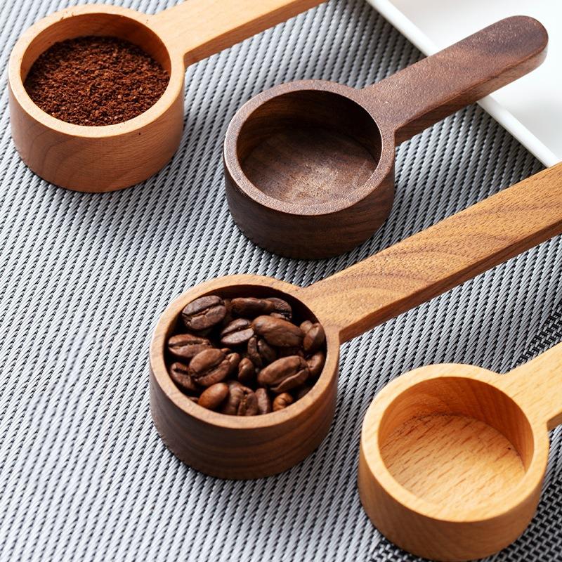 Coffee Bean Spoon Wood Spoon Several Spoons Coffee Powder Milk Powder Gram Weight Quantitative Spoon Gram Spoon Measuring Spoon