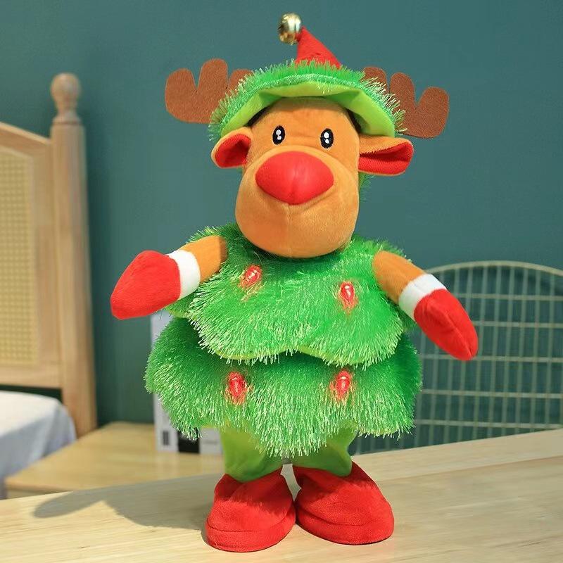 Dancing, Singing, Light-Up Christmas Tree Plush Toy - Festive Decoration & Gift