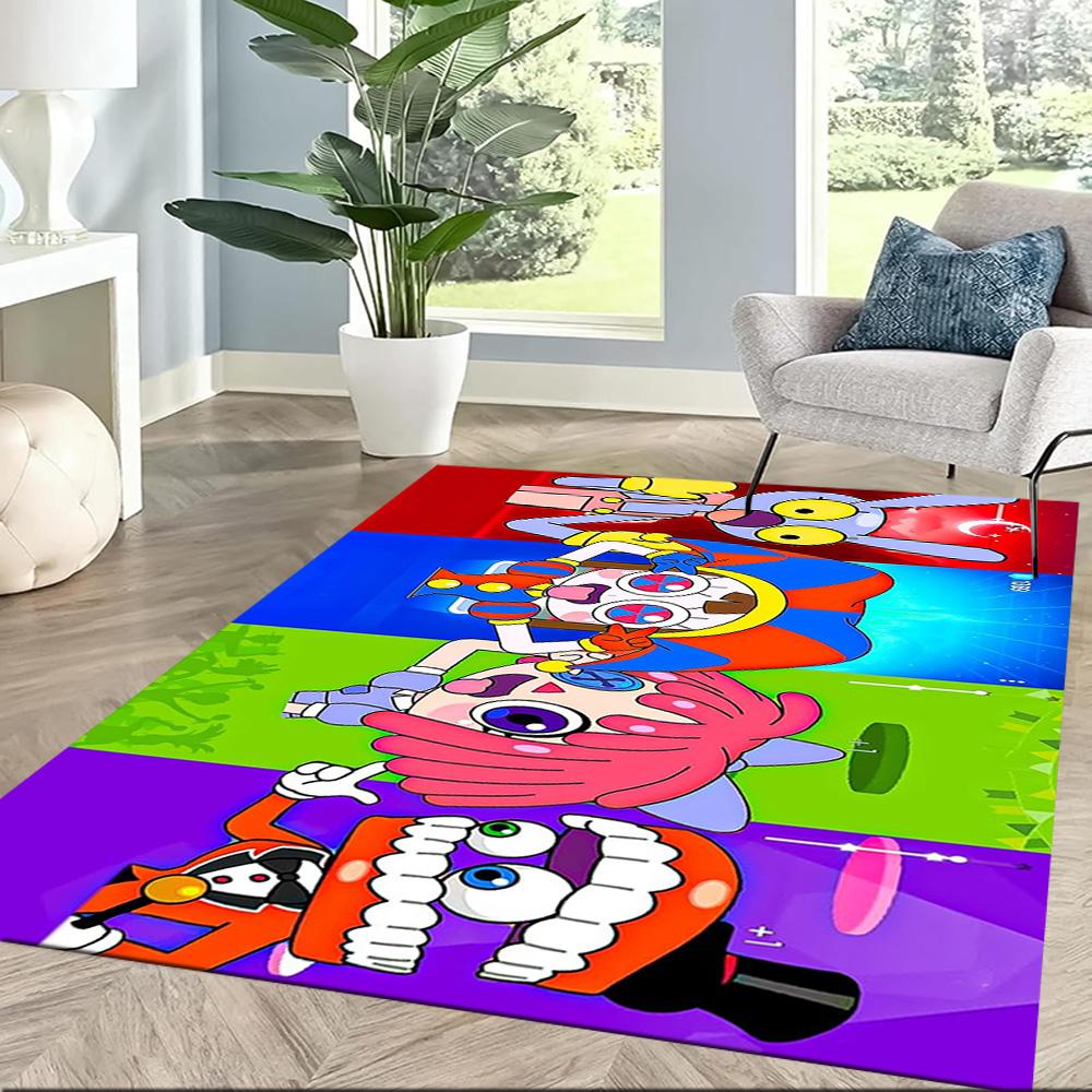 Colorful Chaos Party Square Rugs Are a Great Choice for Living Rooms, Bedrooms, Home Décor, and As Gifts.