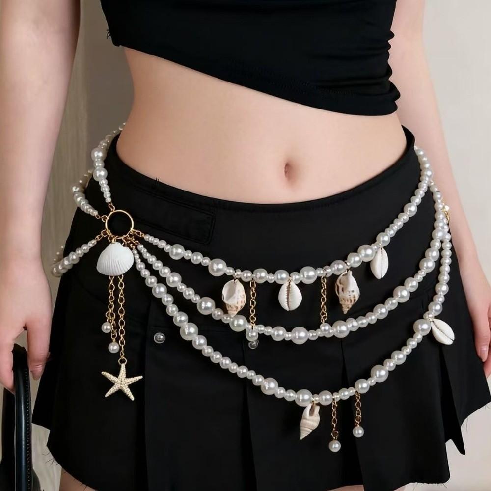 Tassel Thin Waist Chain Belt Multilayer Women Body Chain Belt Fashion Body Jewelry  Streetwear