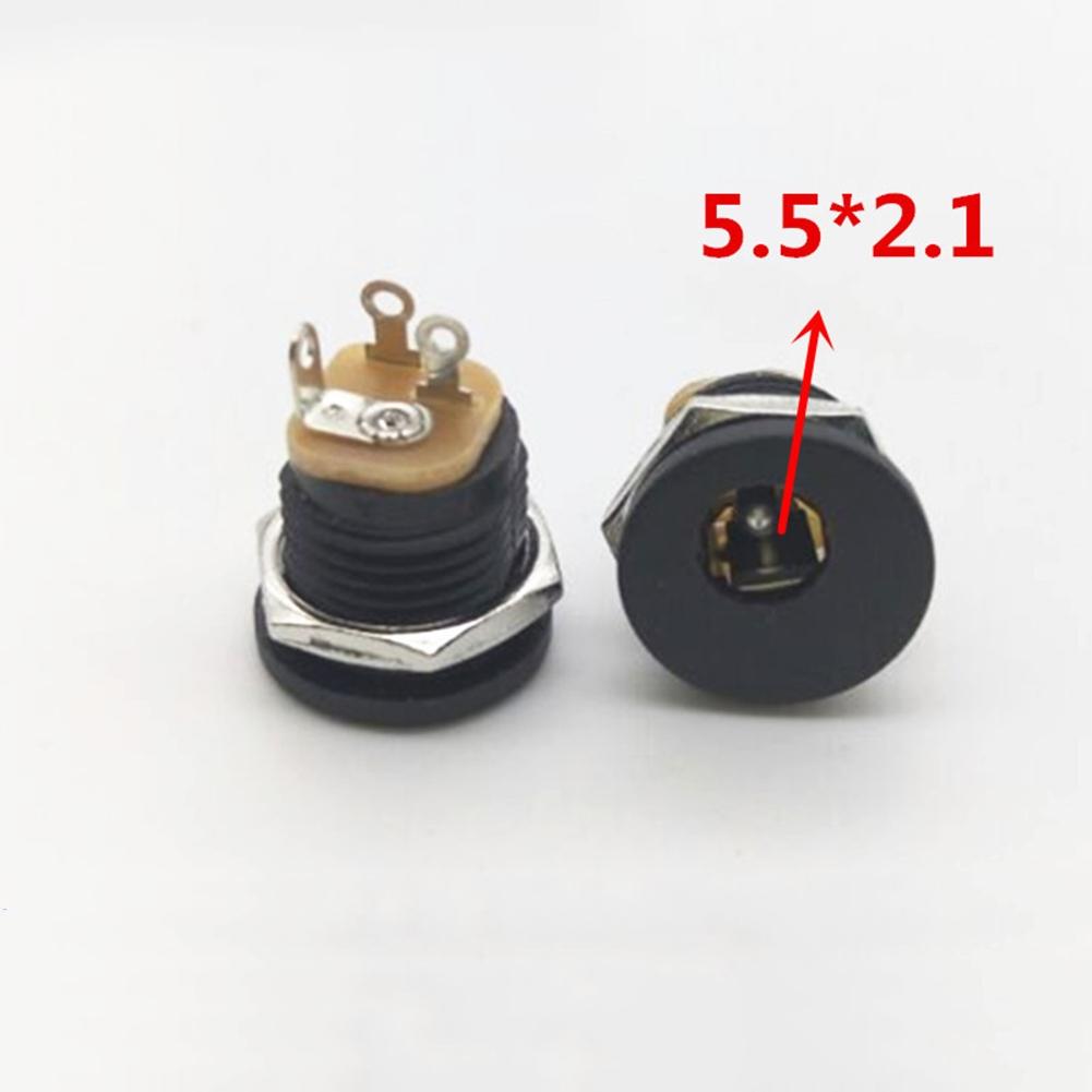 10Pcs 9V12V DIY Guitar Effects  for Pedal Power DC Connectors Socket   2.1mm