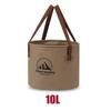 1pc Handheld Bucket Outdoor Foldable Waterproof Sink Bucket Portable Travel Camping Fishing Storage Bucket
