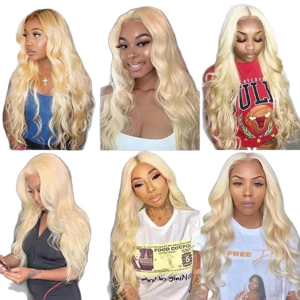 Front Lace Wig Wave Long Curly Hair High Temperature Silk Chemical Fiber Head Cover Fashionable Natural Breathable