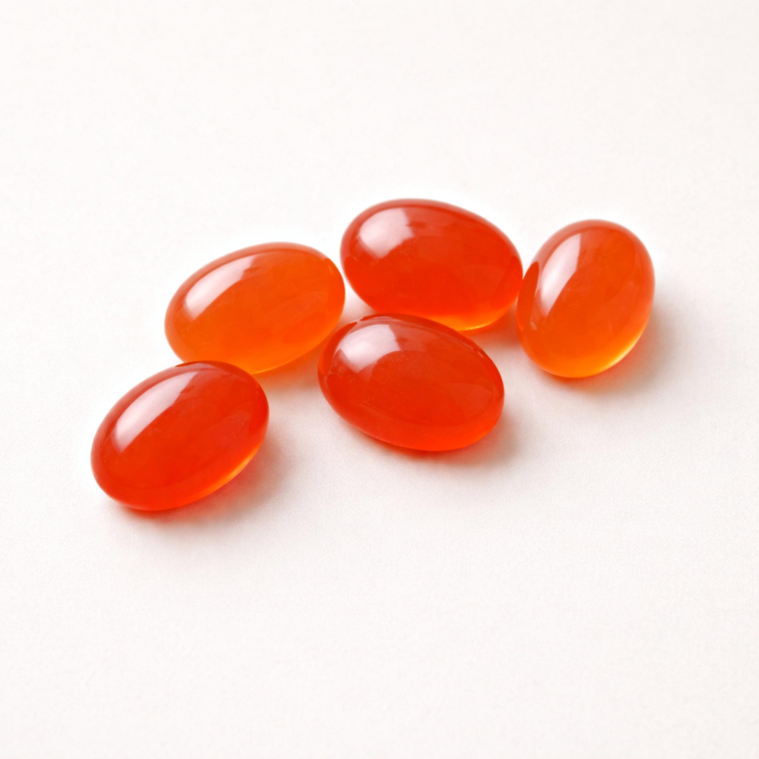 Кабошоны из красного сердолика – Овальный оранжево-красный драгоценный камень для изготовления ювелирных изделий 6x8mm