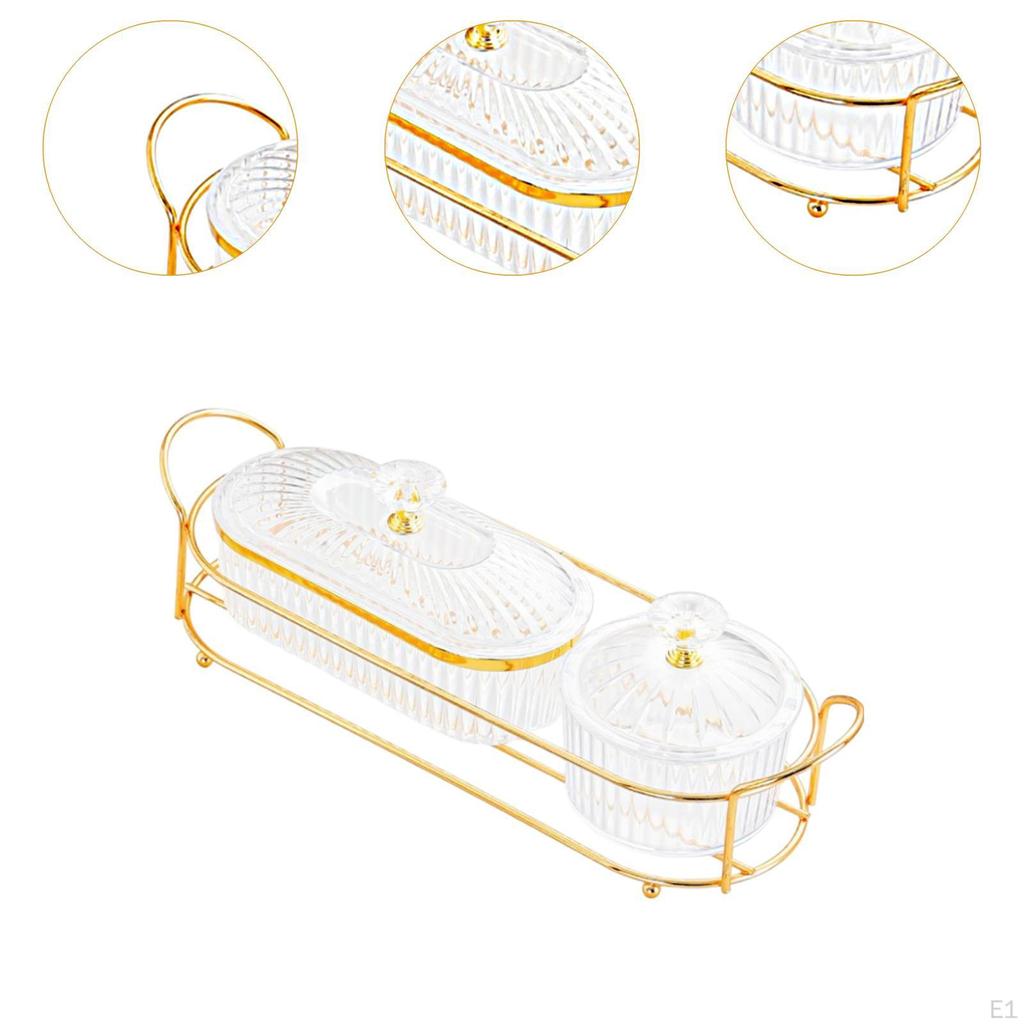 Dried Fruit Plate Cookie Jar Food Storage Box Snacks Dish Candy Nut Seasoning Containers for