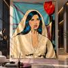 Wandbehang Wandteppich, Lana Del Rey Bedruckter Stoff Hintergrund für Schlafsaal Party Dekoration