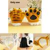 Realistic Plush Tiger Tail And Paw Headband Ideal For Fun Animal Costumes And Gifts