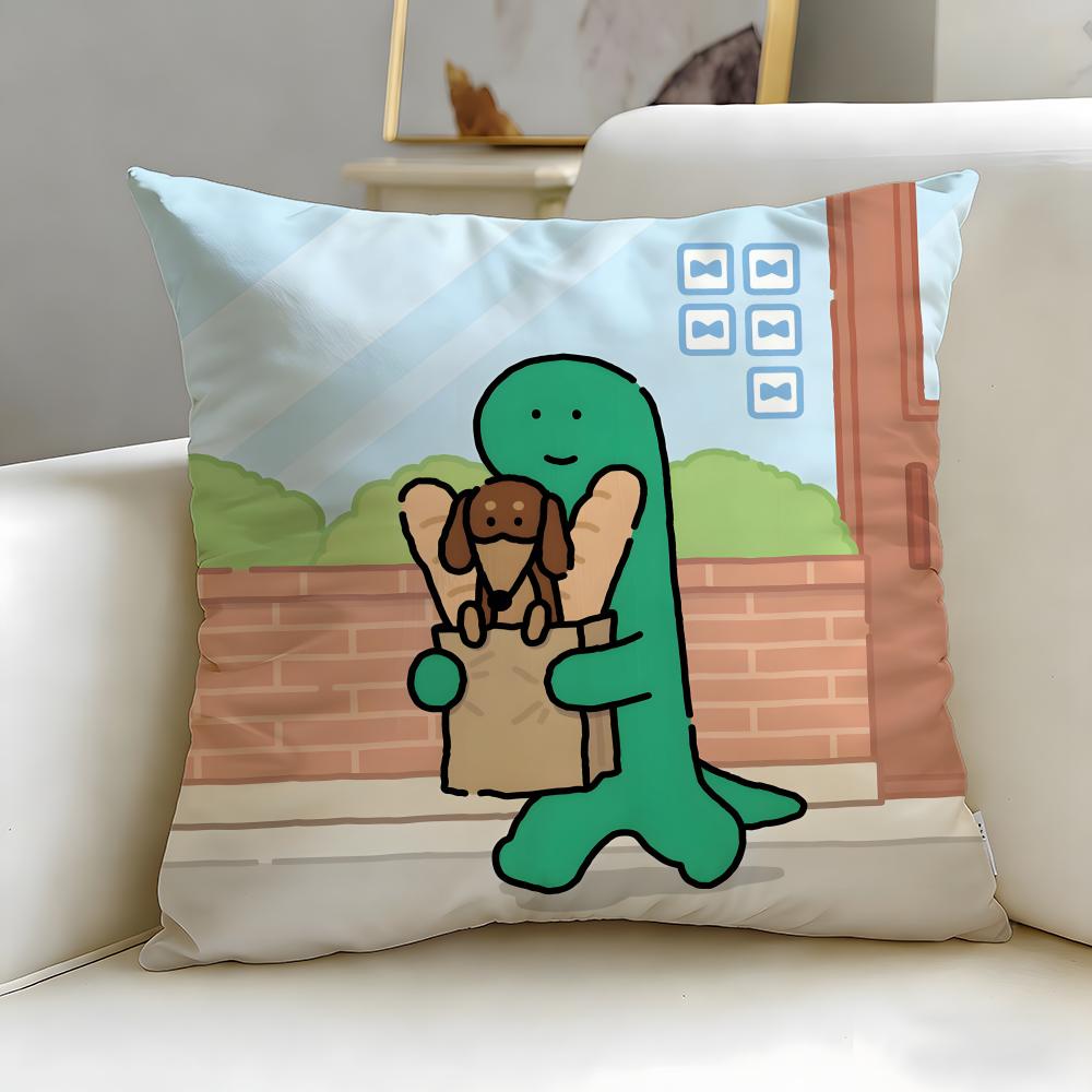 popular cartoon JOGUMAN Cushion Cover Soft & Easy-Wash Pillow Case – Versatile for Couch, Bed, Travel and Office