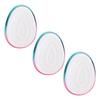 3pcs Egg Shape Hair Brush Electroplating Gradient Red Blue Color Long Short Teeth Portable Hair Deta