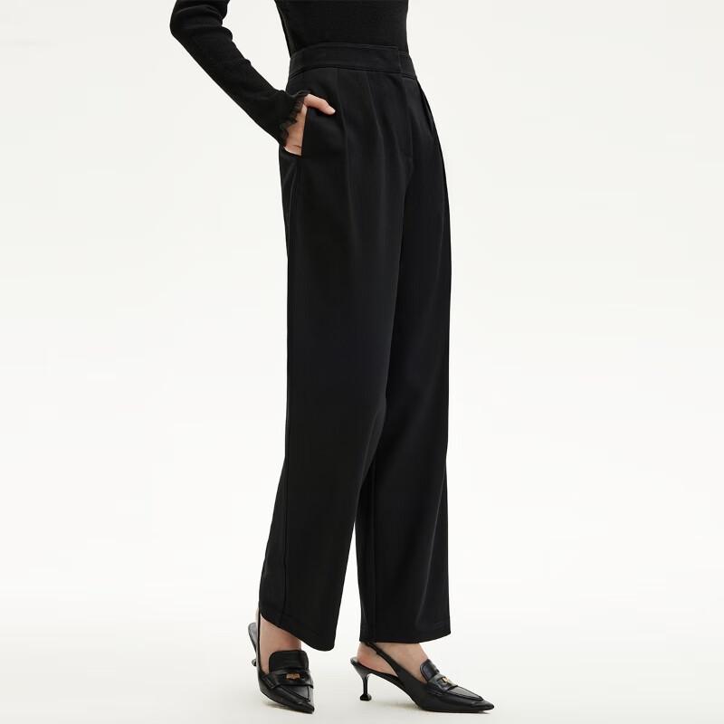 Veromoda Women's High-Waist Pleated Wide-Leg Casual Pants 3243PL013