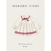 Insbobo Girls' Dress 2026 Spring New Princess Dress One-Year-Old Baby Girl Dress Kidsren's Red Dress