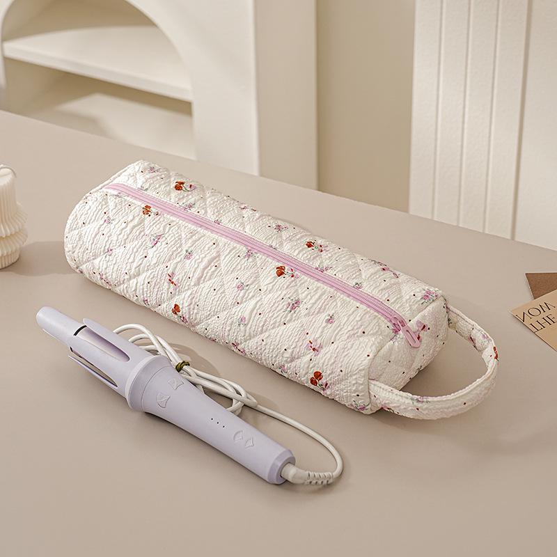 Floral Large Capacity Curling Iron & Hair Dryer Storage Bag