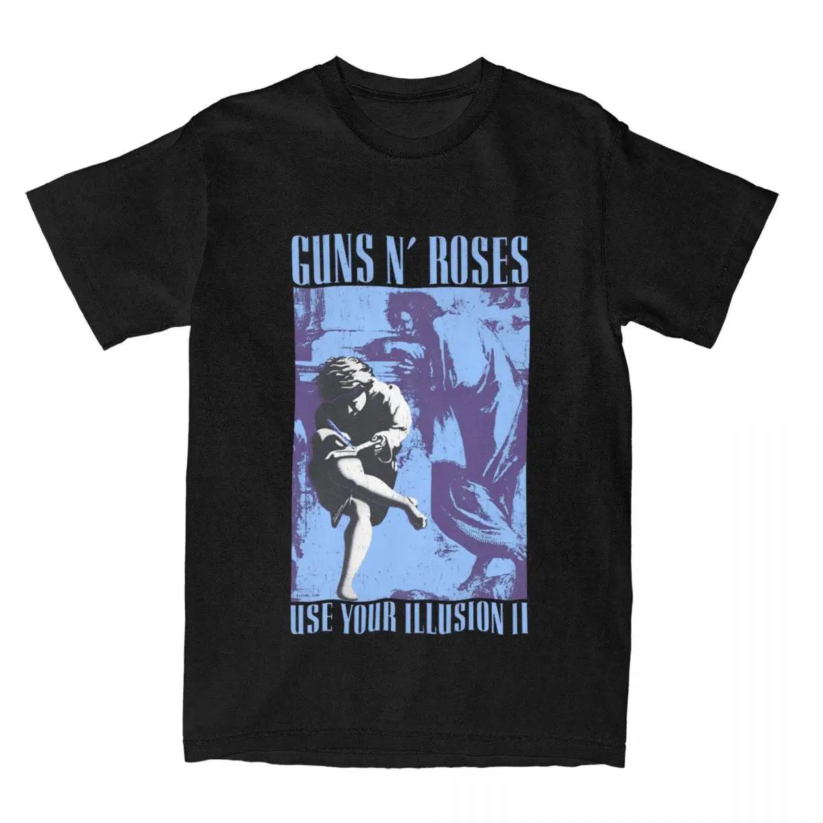 

Guns N Roses Use Your Illusion Band Accessories T-Shirt Men Women Funny Summer Tees Women s Clothing Graphic T Shirts 3XL
