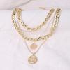 Elegant Layer Pendant Necklace Portable Alloy Jewelry Accessory for Gift Giving or Personalize Use
