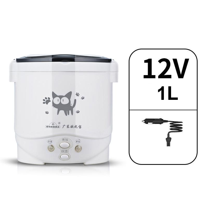 

12V 24V Electric Rice Cooker Portable 1L Water Food Heater Lunch Box Warmer 2 Persons Cooking Machine for Home Car Truck новый автомобиля
