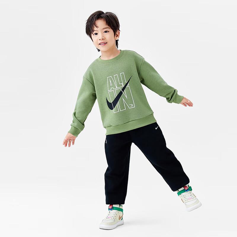 Nike Kids' Fleece-Lined Long-Sleeve Tee & Sweatpants 2-Piece Set