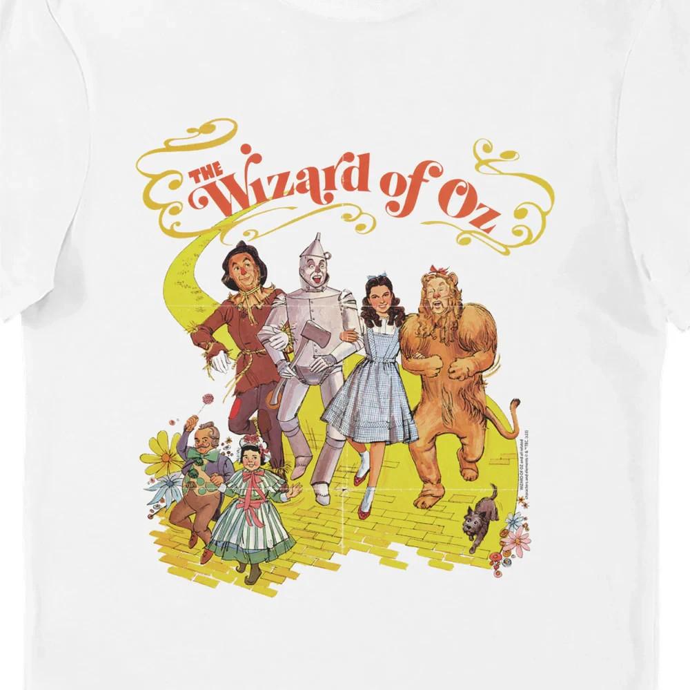 The Wizard Of Oz Dorothy And Friends Adults White T-Shirt S-5XL TA595 Unisex T-Shirt L