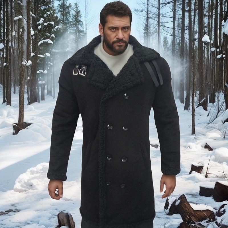 Fur integrated men's jacket thickened fur suede artificial fur jacket cold-proof and antifreeze