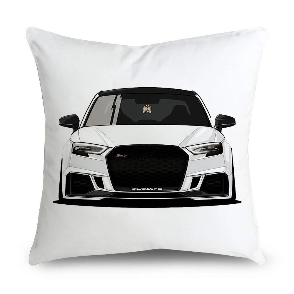 Classic Car Cushion Cover Printed Pattern Sofa Pillow  Home Decor Party  Bedding
