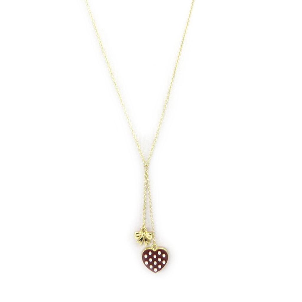 Les Trésors De Lily [L5619] - Collier 'Love' marron doré