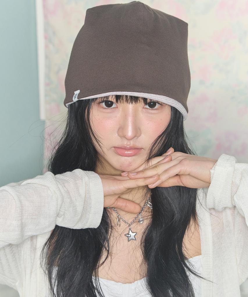Kiibi Cozy Stripe Reversible Beanie Light Pink