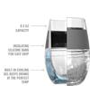 8OZ Ice Cup Freezing Wine Glass Free BPA Tumbler for Bartender Freeze Gel Chiller Cup for Mum or Wife Gift Wine Lover Ice Drinks