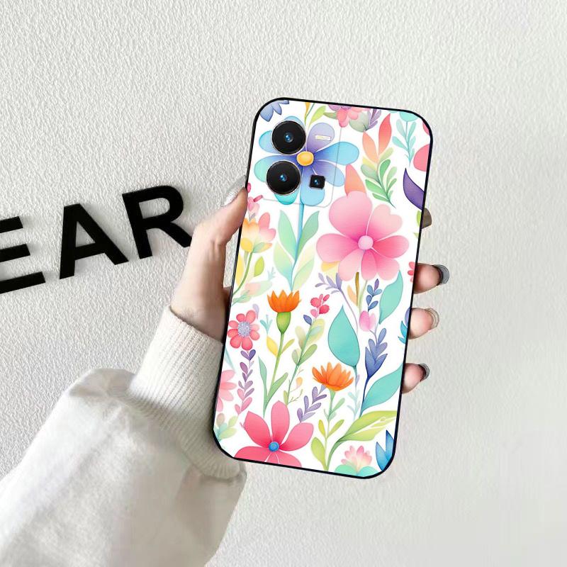 Flowers Garden Phone Case For VIVO Y53S Y33S Y01 Y22S Y31 Y21 Y70 Y21S Y72 V21 V2023 V21E V20 SE iQOO Z8x X100 Pro