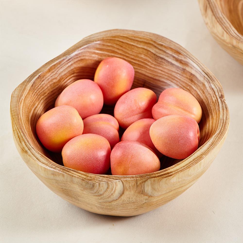 Natural Material Fruit Tray Polished Serving Bowl Creative Food Mixing Bowl  Vegetable