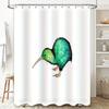 Nature Bird Shower Curtain Forest Wildlife Bathroom Decor Tropical Animals Waterproof Washable Home Decor Vintage Pattern Backdr
