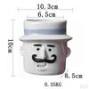 Ceramic Flower Pot Funny Cartoon Planter Artwork Modern Cute Plant Flowerpot for Balcony