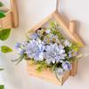 Wood Wall Planter with Artificial Plants, LED Lighted Rustic Farmhouse Wall Decor, Hanging Fake Plants Flowers Holder Vase for Bedroom Living Room