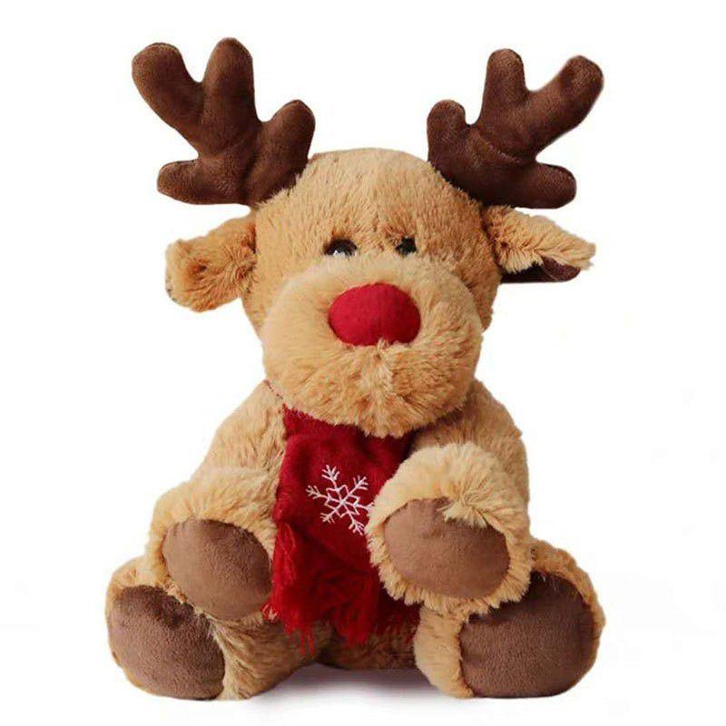 Soft And Cuddly Christmas Deer Elk Reindeer Plush Toy For Xmas Decor And Kids Gifts