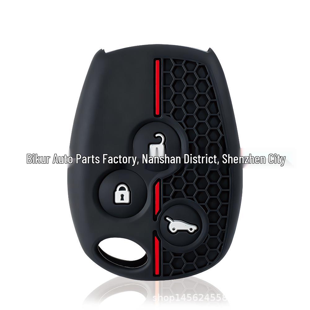 Renault Koleos Smart Key Silicone Cover - 2/3 Button Honeycomb Style