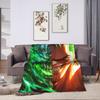One Roronoa Zoro P-Pieces Blanket Warm Funny Plush Throw Blanket For Couch Chair Sofa Bed Travel Flannel Bedspread Bed Cover