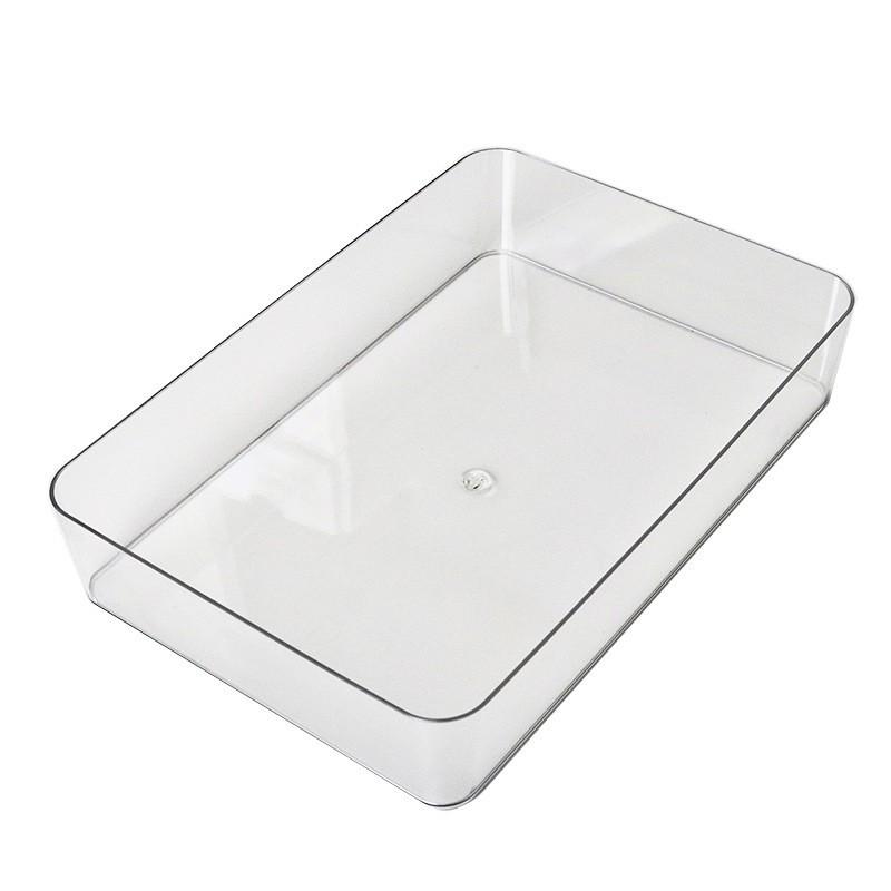 Acrylic Transparent Desk Drawer Organizer for Stationery and Cosmetics