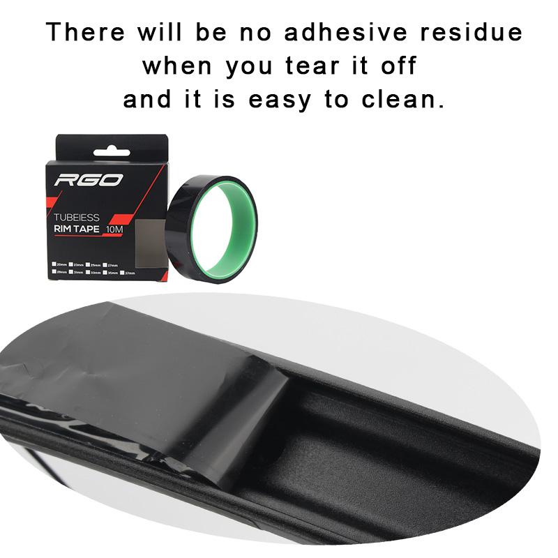 RGO Bicycle Tire Liner Vacuum Tire Pad MTB Tubeless Rim Tapes 20-37MM Road Bike Fiets Wiel Outdoor Cycling Tires Tool Parts