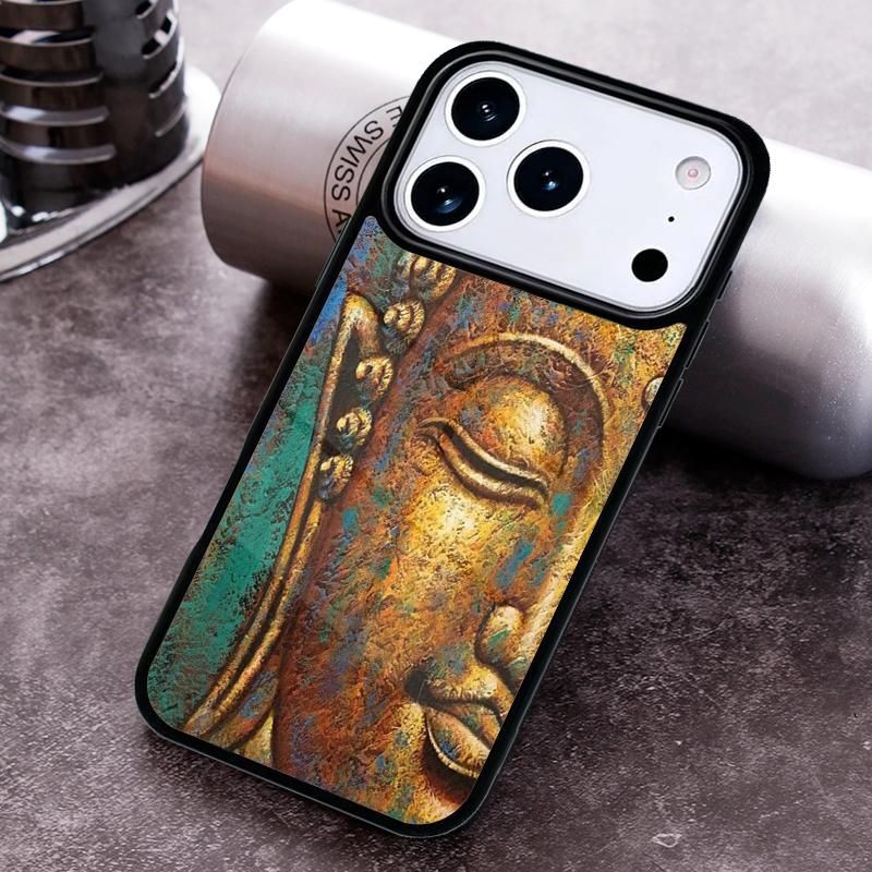 Buddha statue Vintage Phone Case For iPhone 17 16 15 14 13 12 11 Pro Max Plus 17Air Soft Silicone Cover
