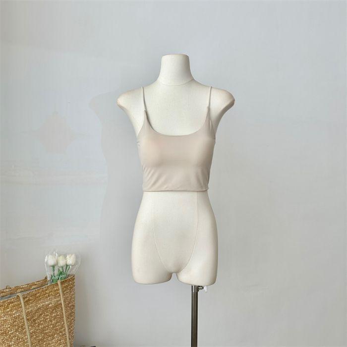 

Новая летняя удобная женская жилетка на подтяжках с внутренней частью в виде накладки на грудь и универсальной базовой рубашкой без рукавов One Size