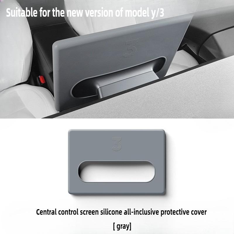 Car Silicone Screen Case Tesla Highland Model 3/Juniper  Model Y All Inclusive Protection Frame Accessories