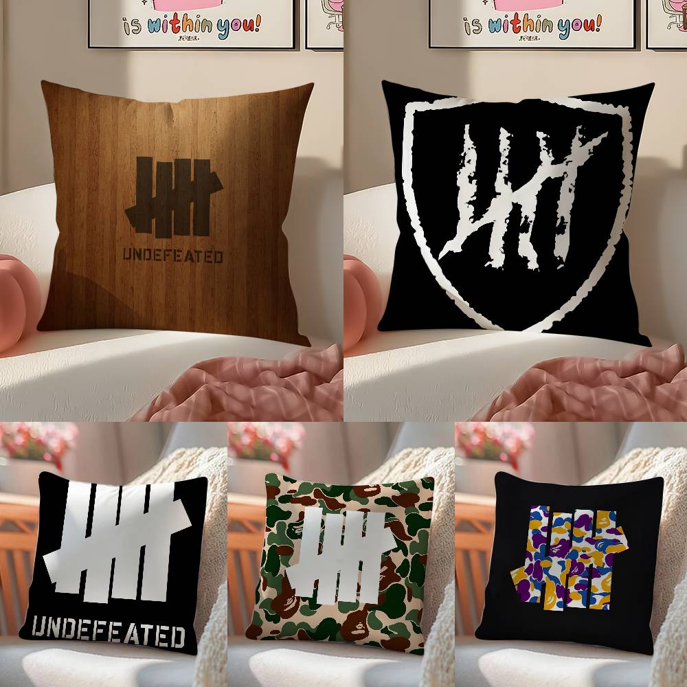 5 Ränder Cool Oslagbar-U Kuddfodral Kvalsterdammsskyddande Kuddfodral Osynlig dragkedja Silkeslen kort plysch Soffkuddfodral