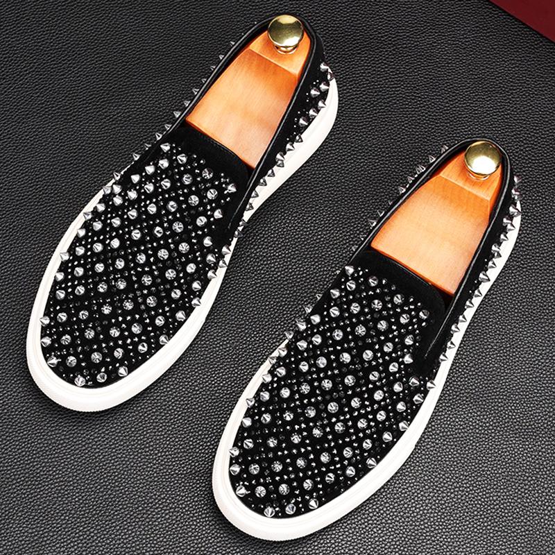 Fashion 2025 Luxury New Designer Men's Retro Fashion Punk Rcok Hip-hop Platform Causal Shoes Flats Male Walking Loafers Zapatos Hombre