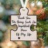 1pc, Puzzle Piece Ornament, Friendship Ornaments,Best Friends Ornaments, Thank You for Being Such An Important Piece of My Life, Tree Hanging Ornament