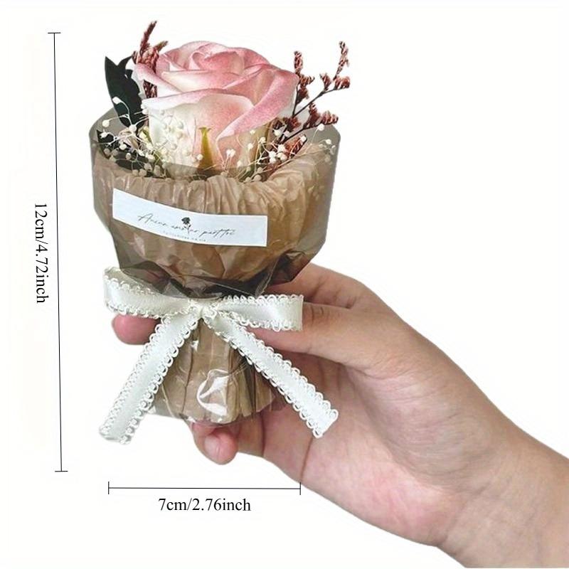 1Pc Mini Soap Small Rose Bouquet for Birthday Souvenirs, Holiday Gifts