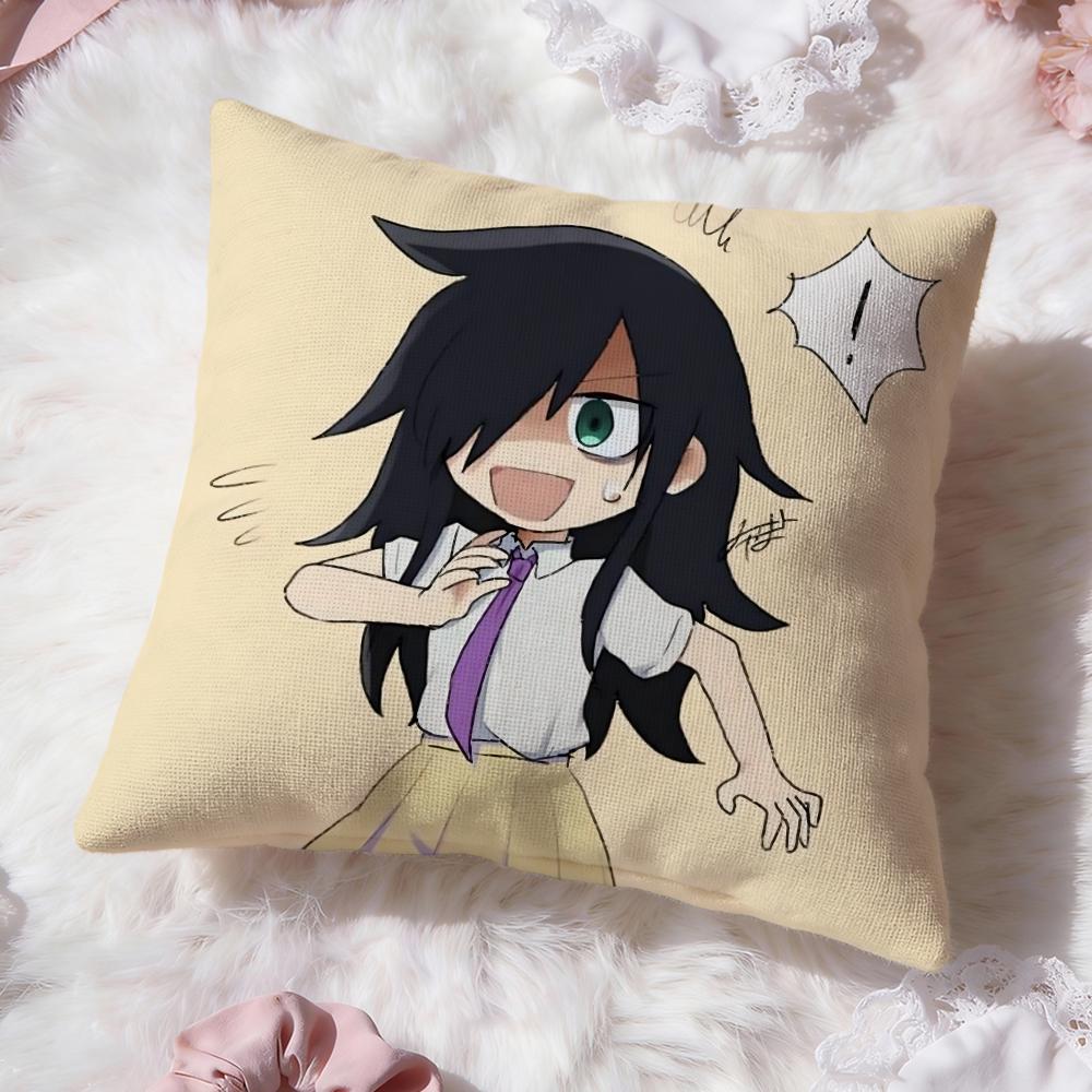 Cute K-Kuroki TomokoS Cushion Cover Premium Comfort Reversible Pillow Cove -Two in One Design for Any Room & Car Interior