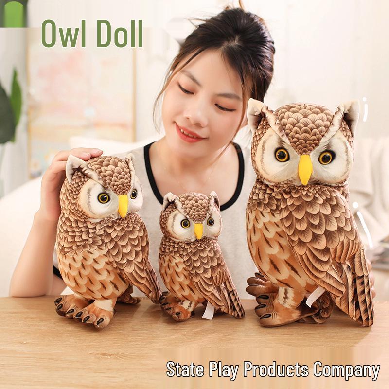 INS Style Wild Animal Plush Toy: Lynx, Lion, Lemur, Owl Doll - Creative Gift