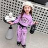 Girls Autumn Fashion 3 Piece Set Stylish Hoodie Outfit for Toddlers and Kids